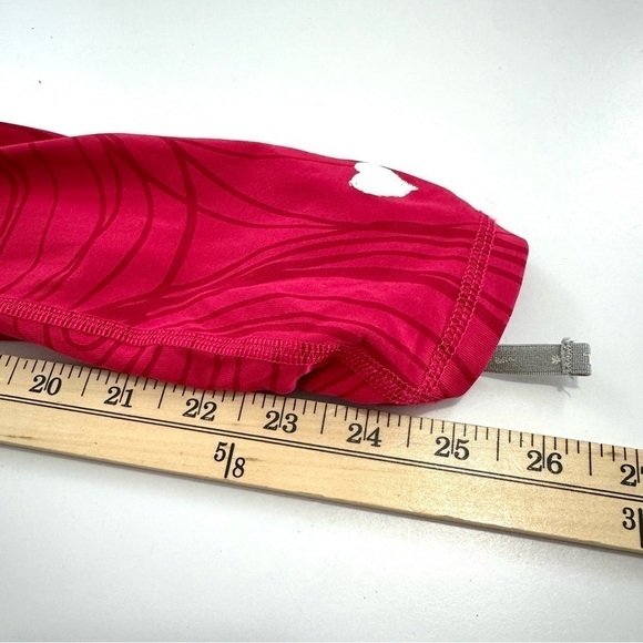 Desigual Women's Sz XS Pink Active Monochromatic Leggings With Outlined Circles - Picture 11 of 13